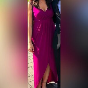 Elegant Magenta Formal Dress